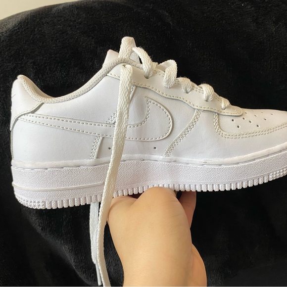 Customized white air forces. Never worned. - Picture 3 of 4